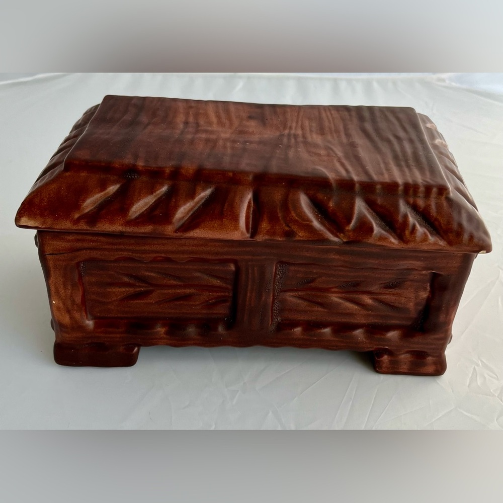 Vintage Arnels Decorative Collectible Ceramic Trinket Dresser Box 1979